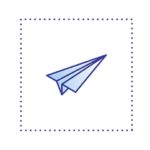 Skyrocket Coaching paper airplane icon