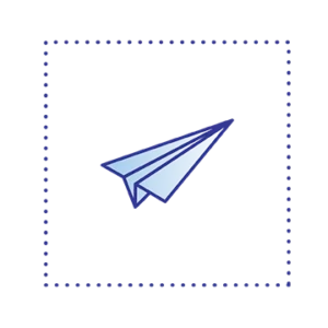 Skyrocket Coaching paper airplane icon