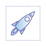 Skyrocket Coaching rocket ship icon